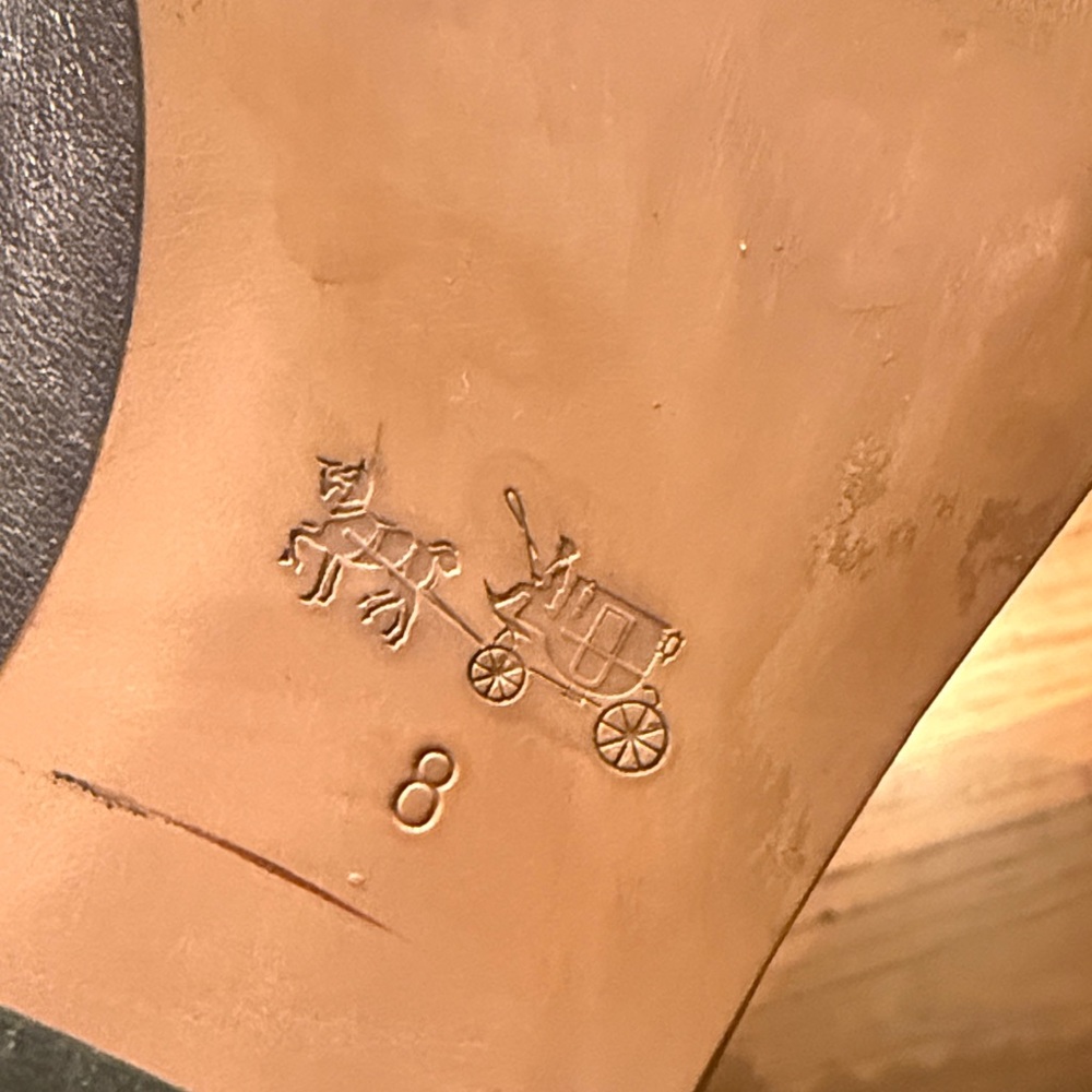 Coach Leather Studded Ankle Boots - pewter / dark silver - Picture 3 of 5